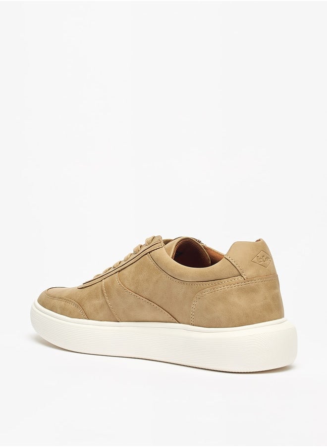 Lee Cooper Men's Solid  Lace-Up Low Ankle Sneakers  - Image 2