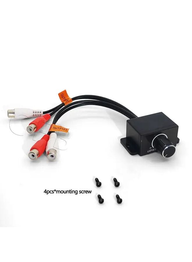 Car Audio Volume Regulator 10.83 Inch RCA Female Input Output Dual Channel Control - Image 1