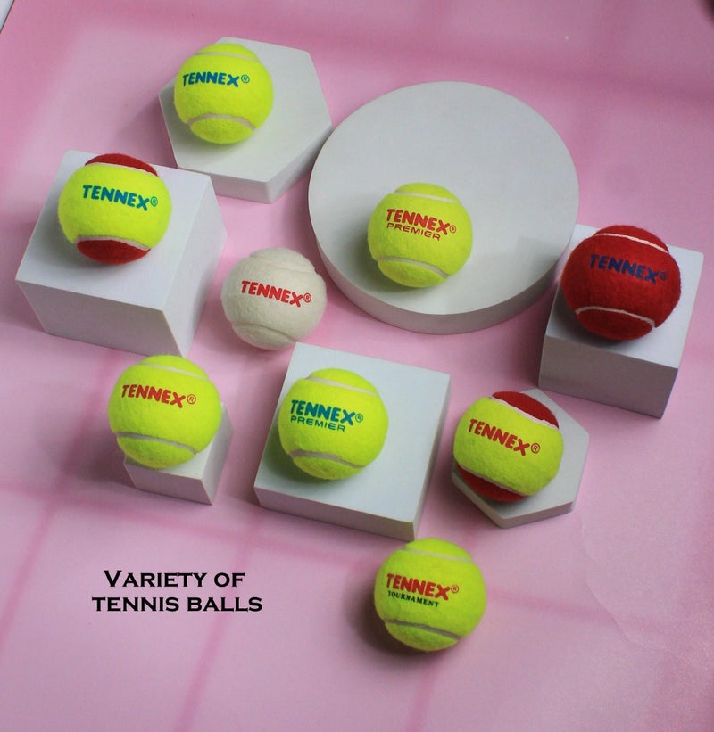 TENNEX Rubber Tennis Ball for Cricket Yellow Colour | Soft/Light Cricket Tennis Ball | Approx 72 Grams | 12 Balls Pack - Image 5