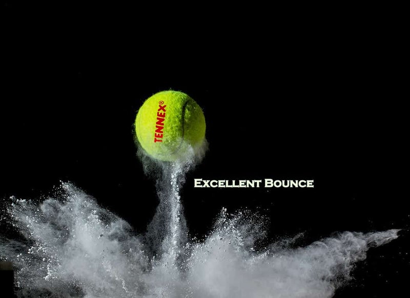 TENNEX Rubber Tennis Ball for Cricket Yellow Colour | Soft/Light Cricket Tennis Ball | Approx 72 Grams | 12 Balls Pack - Image 4