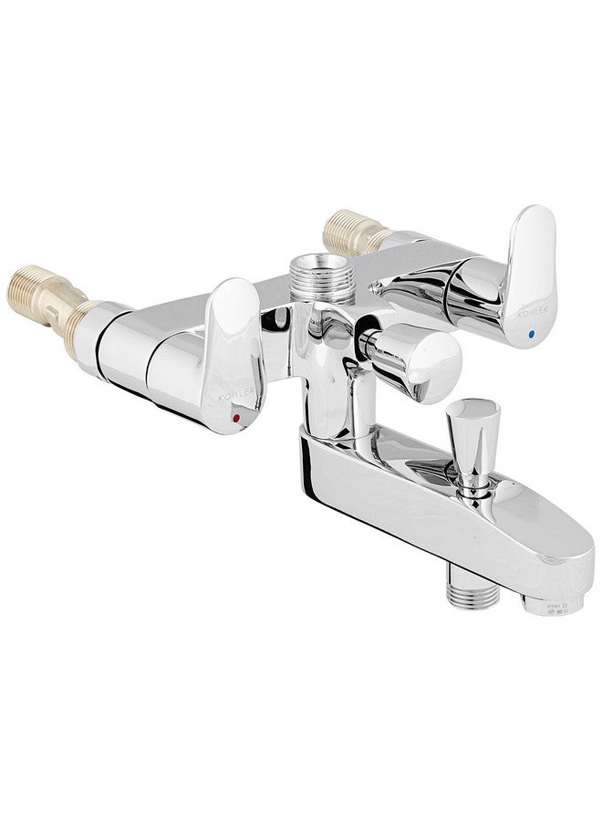 كوهلر حوض استحمام ودش مكشوف من Kohler July 98754IN-4-CP مع محول لدش اليد