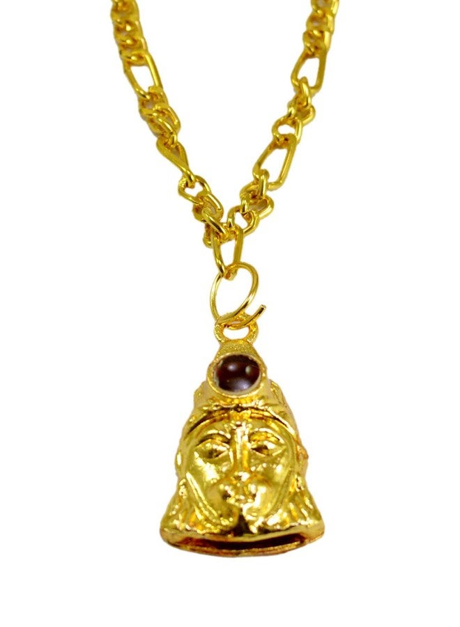 BANSIGOODS Shri Hanuman Chalisa Yantra Locket Kawach with Gold Plated Chain Pendant Religious Puja Item - Image 1