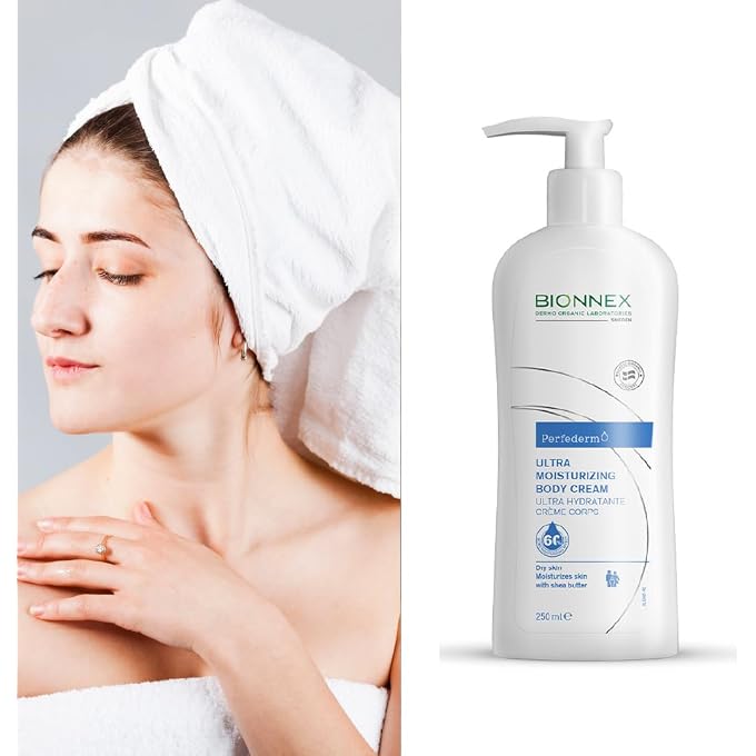 BIONNEX Perfederm Ultra Moisturising Body Cream  Nourishing Body Care for Dry & Atopic-Prone Skin with Shea Butter, Almond & Avocado Oils  Hydrates & Reduces Itching  250 ml - Image 2