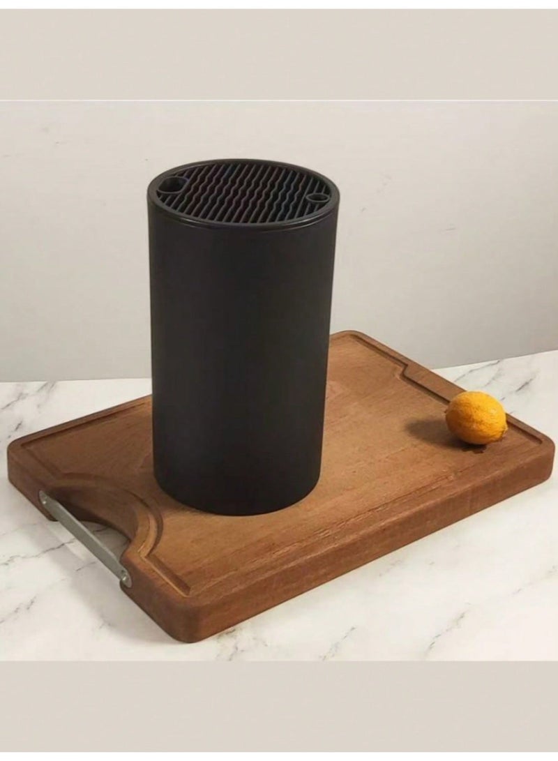 بي إس حامل سكاكين عالمي بدون سكاكين | حامل سكاكين قابل للفصل لسهولة التنظيف | موفر للمساحة مع فتحة مقص | للمقصات وقضيب الشحذ والسكاكين. - Image 3