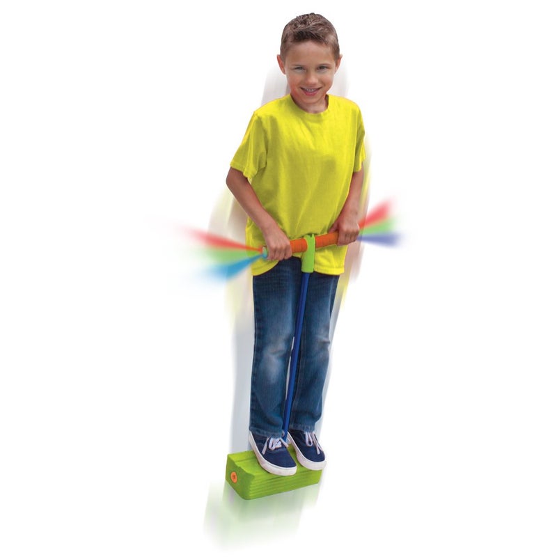 Geospace Jumparoo Deluxe LED Bungee Boing Foam Bouncing Toy - The Squeakiest, Easiest Pogo Ever! for Kids 3 Years & Up - Image 4