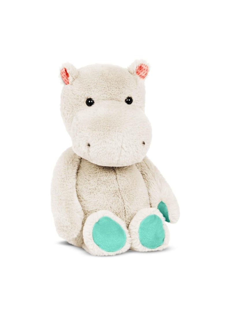 B. Toys B.TOYS STUFFED PLUSH HIPPO - HAPPY HUES, GERRY GREY 