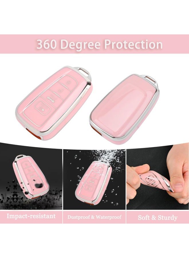 TECARATE for Volkswagen Key Fob Cover - Soft TPU Key Fob Case Compatible for VW Jetta Atlas Golf Polo Passat MK8 Tiguan Beetle Gti Smart Remote Key (3 Button) - Image 3