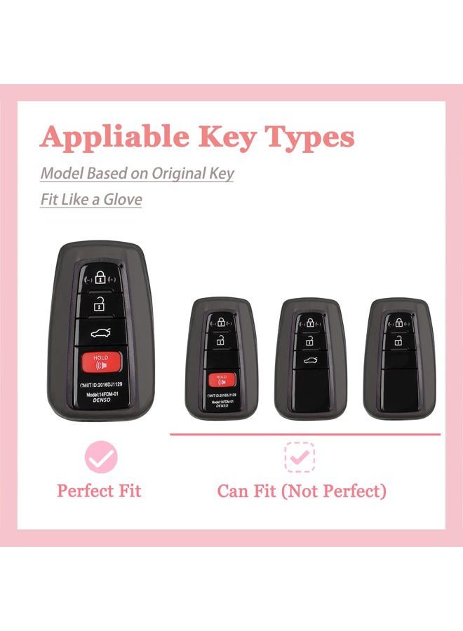 TECARATE for Volkswagen Key Fob Cover - Soft TPU Key Fob Case Compatible for VW Jetta Atlas Golf Polo Passat MK8 Tiguan Beetle Gti Smart Remote Key (3 Button) - Image 2