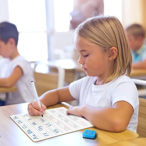 Scribbledo Dry Erase Handwriting Practice for Kids 9 x 12 inch Alphabet Tracing Board Whiteboard Letter Tracing for Kids Ages 3-5 Write and Wipe Alphabet Practice Cards Letters Writing Board - Image 2