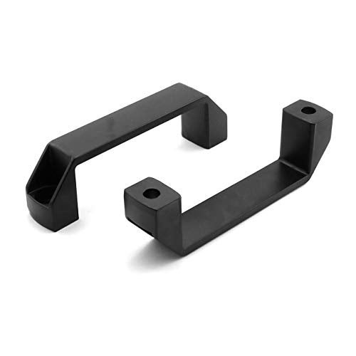 PZRT 2-Pack Black Aluminium Alloy Handle Rectangular Industrial Pull Handle for 20 Series Aluminum Extrusion Profile Accessories 90mm - Image 3