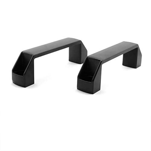 PZRT 2-Pack Black Aluminium Alloy Handle Rectangular Industrial Pull Handle for 20 Series Aluminum Extrusion Profile Accessories 90mm - Image 2