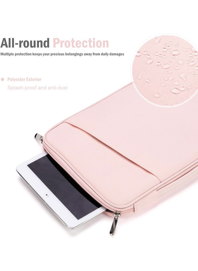 13 Inch Tablet Sleeve for iPad Air 13" M3 2025, iPad Pro 13"/12.9", Galaxy Tab S9/S10 Plus/S9 FE+/S9 FE Plus 12.4", Remarkable Paper Pro 11.8", Protective Bag with Pockets, Pink - Image 4
