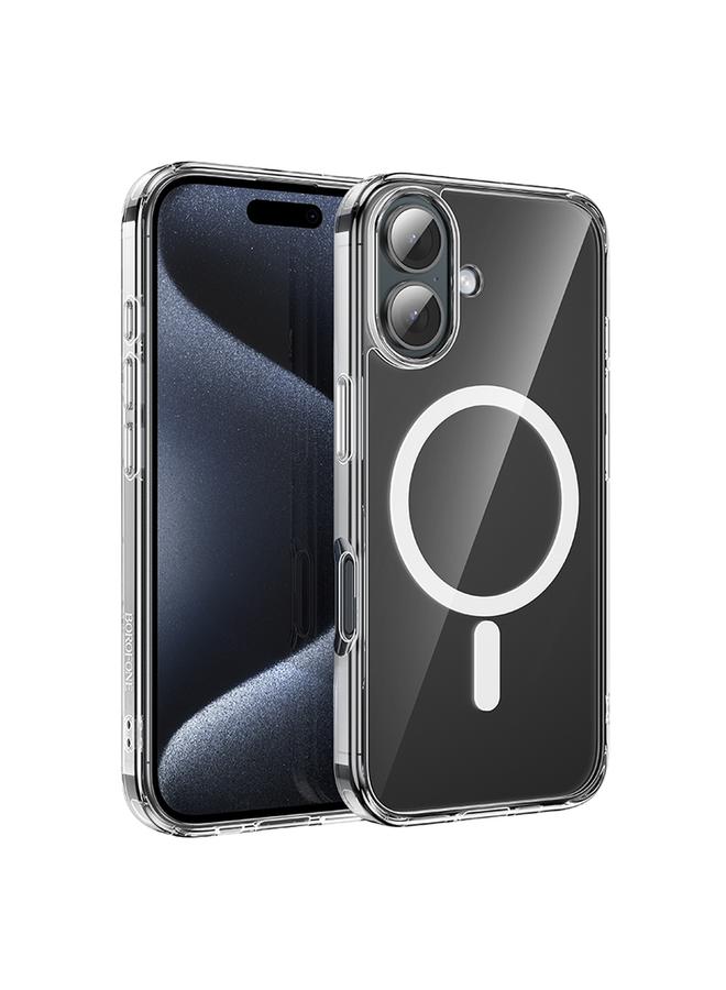 بوروفون جراب هاتف مغناطيسي من BOROFONE BI5 Ice Shield Series MagSafe لهاتف iPhone 16 - Image 1