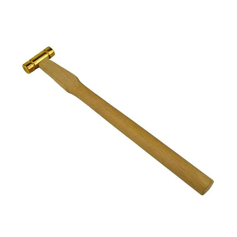DIY Crafts Diy Crafts CTDIYHI57242 Brass Head Hammer With 12 Dome And Flat Striking Surfaces Design No 2 Multicolor  - Image 1