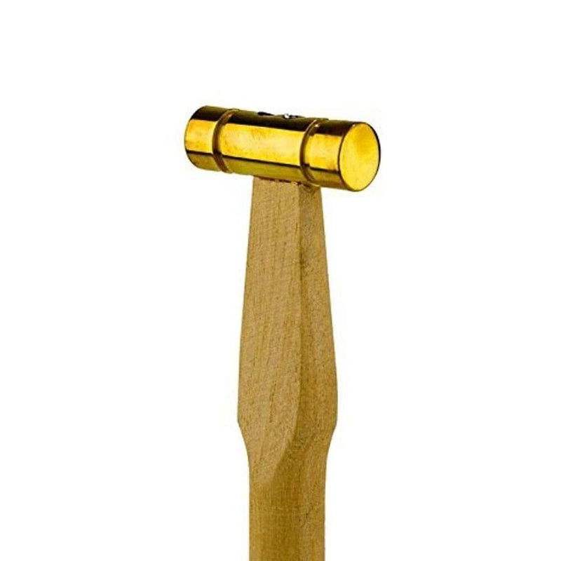DIY Crafts Diy Crafts CTDIYHI57242 Brass Head Hammer With 12 Dome And Flat Striking Surfaces Design No 2 Multicolor  - Image 2