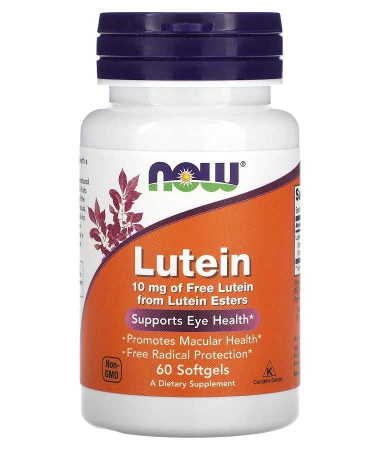 now Lutein 10 mg 60 Softgels