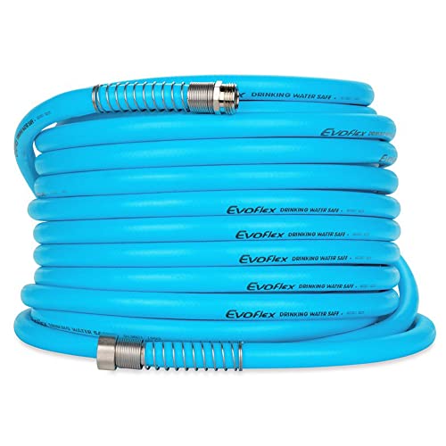 Camco EvoFlex 75' Extra Flexible RV and Marine Drinking Water Hose Accessory with 5/8" ID for Camping, Tailgating, & Outdoor Recreation, Blue - Image 1
