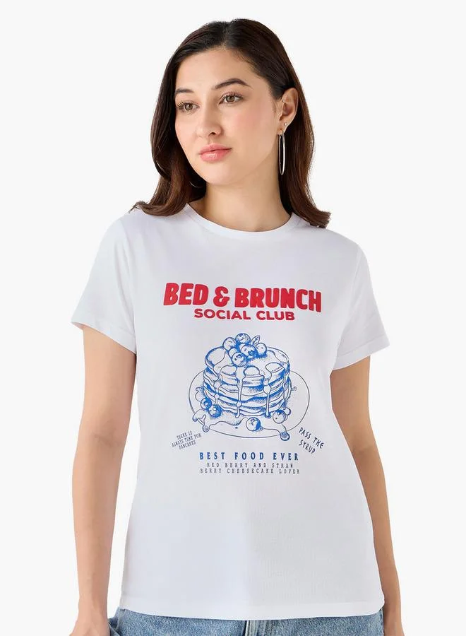 Splash FAV Cotton T-shirt with Print