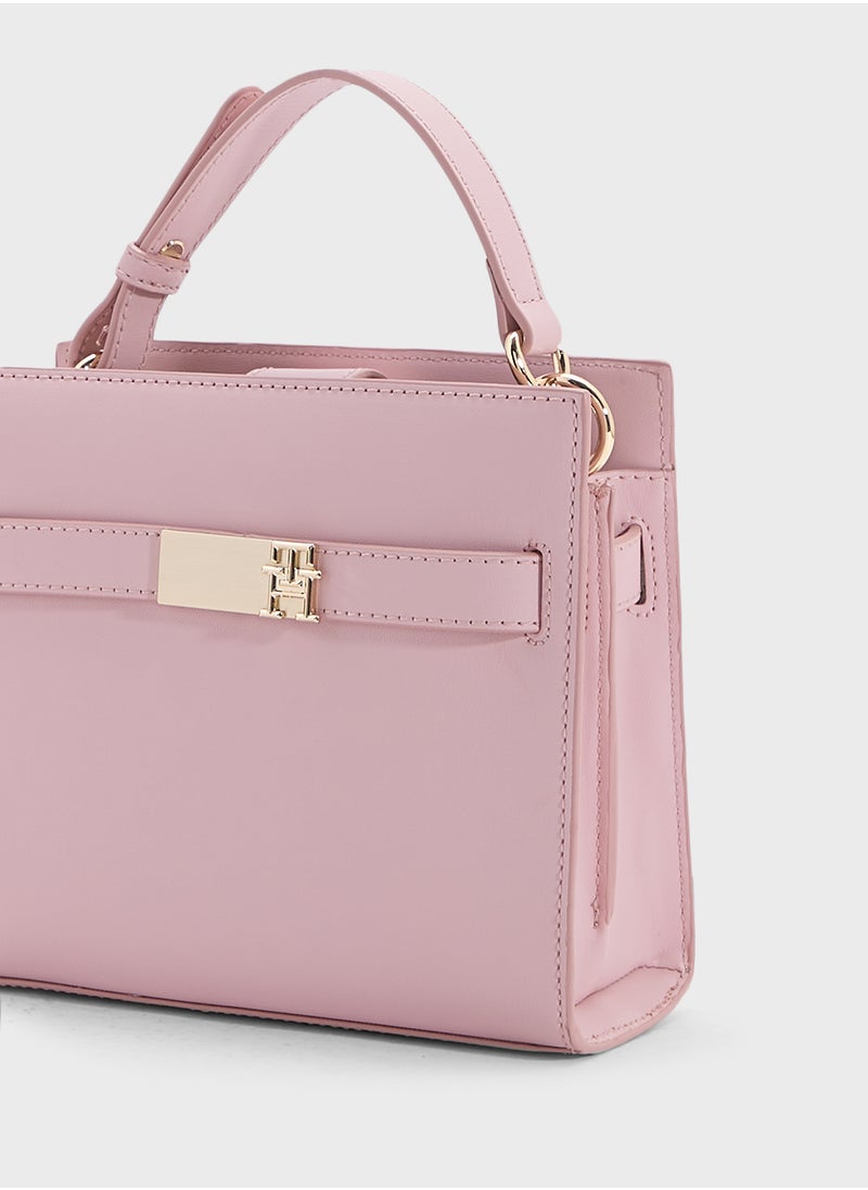 TOMMY HILFIGER HERITAGE MINI SATCHEL  - Image 4