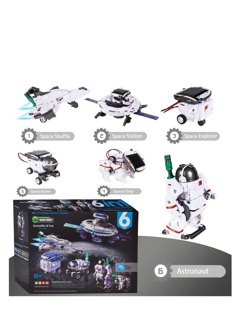 Beauenty STEM Projects for Kids Ages 8-12, Solar Robot Toys 6-in-1 Science Kits DIY Educational Building Space Toy,  Birthday Gifts for Boys Girls Teens - Image 2