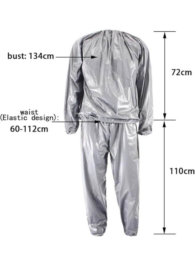 Sauna Sweat Suit for Workout and Fitness, Full Body Training Suit Designed to Increase Sweat During Exercise for Men and Women - Image 5