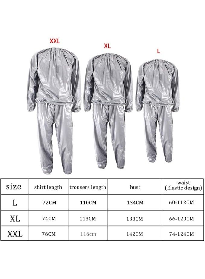 Sauna Sweat Suit for Workout and Fitness, Full Body Training Suit Designed to Increase Sweat During Exercise for Men and Women - Image 3