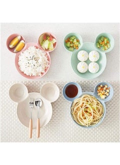 Swift Kids Feeding Bowl, Food Bento Tray, Baby Food Fruit Baby Plates Bowels, Blue  - Image 5