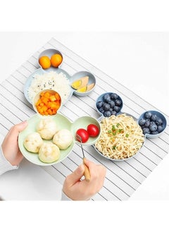 Swift Kids Feeding Bowl, Food Bento Tray, Baby Food Fruit Baby Plates Bowels, Blue  - Image 3