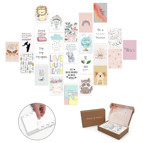 a baby cherry 26 Pieces Peel-N-Stick-Wall Collage Kit| Aesthetic Room Decor Items | Wall Decoration Posters | Wall Posters Aesthetic | Aesthetic Things for Girls | Girl Room Decor Items for Bedroom | - Image 1
