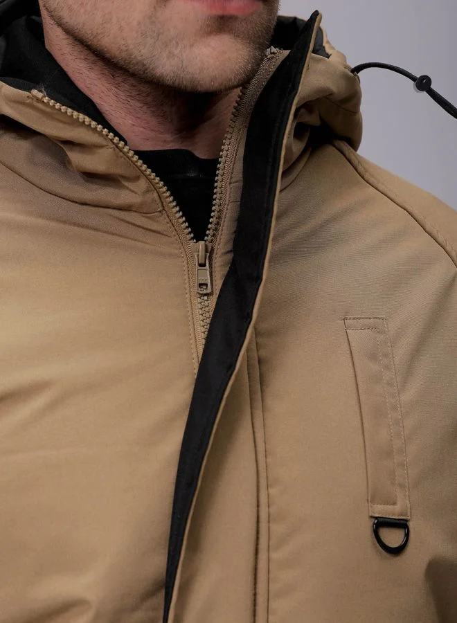 شركة المرآب الهندية Men Slim Fit Solid Puffer Jackets