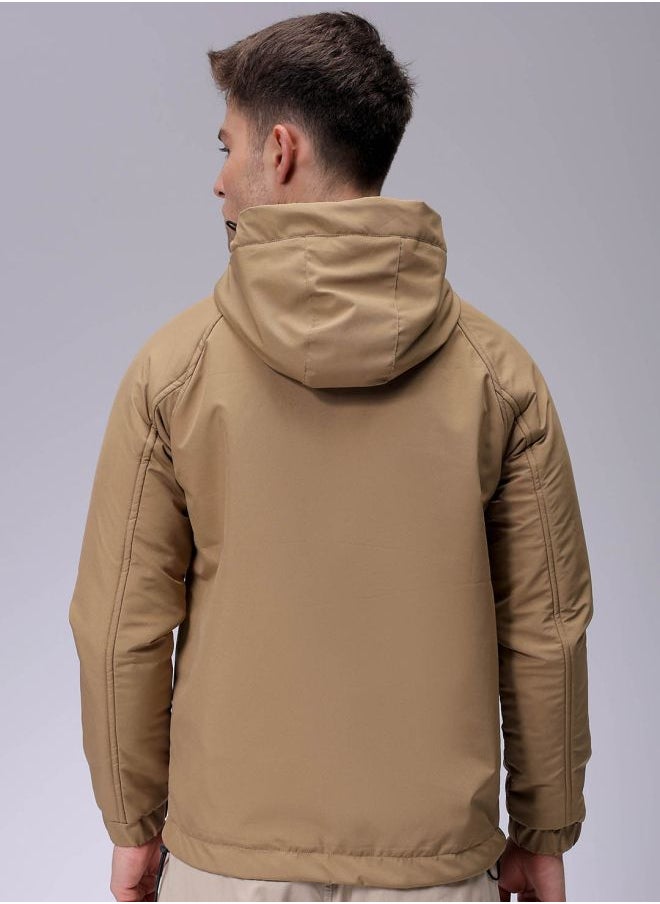 The Indian Garage Co Men Slim Fit Solid Puffer Jackets  - Image 2