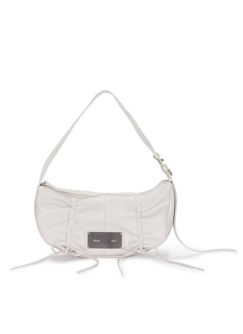 MK - MatinKim Bow Underarm Bag Pleated Shoulder Crossbody Bag - Image 1