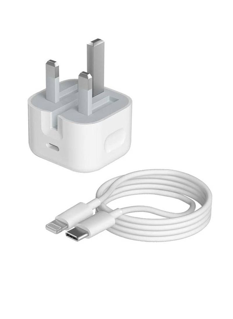 Generic - 20W USB-C Power Adapter With Cable for iPhone 12/12 Pro max/12mini power Adapter - Image 1