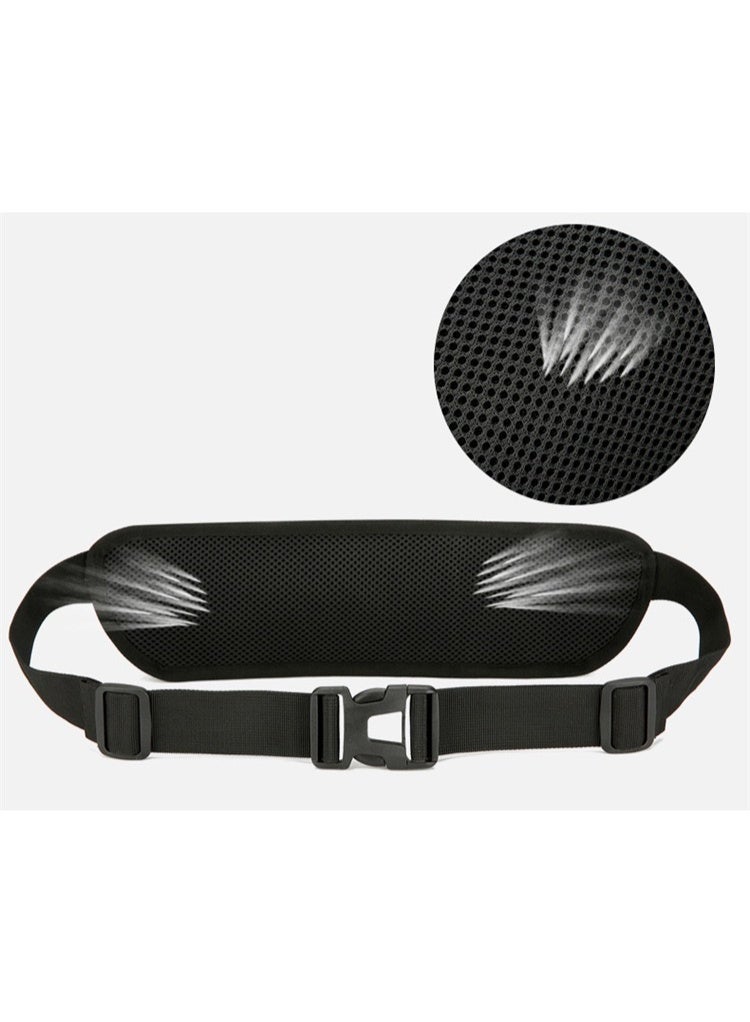 حزام خصر عاكس للجري مع حامل زجاجة ماء حزام ترطيب خفيف الوزن للمشي وركوب الدراجات والرياضات الخارجية قابل للتعديل - Image 2