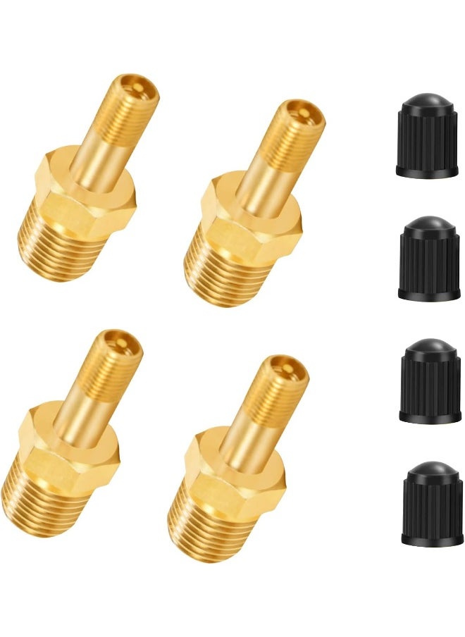 Generic Godeson  1/4" Npt Tank Valve, Anti-Corrosion Brass Schrader Valve With 1/4" Male Npt, Using With Air Compressor Tanks (Pack Of 5)  - Image 4