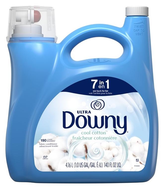 Downy Fabric Softener, Cool Cotton, 190 Load 140 fl oz - Image 1