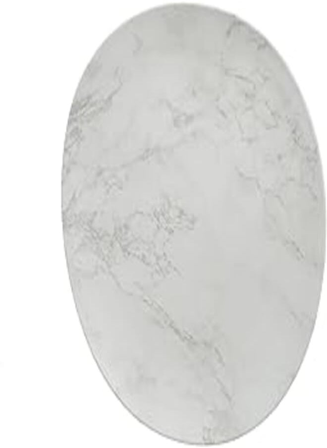 Moments Moments Melamine Round Plate, 36 cm Diameter, Shiva White 