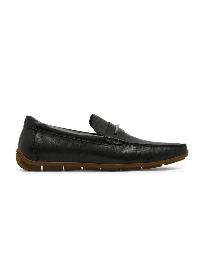 ستيف مادن Thurston Black Men'S Formal Slip Ons
