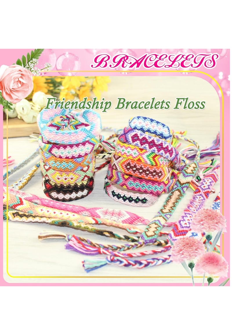 LE PAON Embroidery Floss Rainbow Color 50 Skeins Per Pack Cross Stitch Threads Friendship Bracelets Floss Crafts Floss  - Image 4