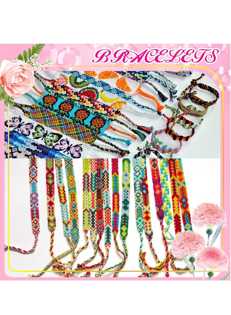 LE PAON Embroidery Floss Rainbow Color 50 Skeins Per Pack Cross Stitch Threads Friendship Bracelets Floss Crafts Floss  - Image 5