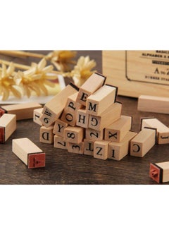 SYOSI Wooden Typeface 24 Letters + 9 Digital Seals with a Wooden Box Gift for Cards Envelopes, Invitations, w i n e Packages, Sealing Wax Included  - Image 3