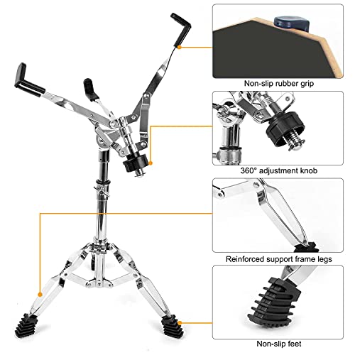 Softline Pro SP-DPPK-Kit 12" & 10 Corners Dumbed Drum Practice Pad Kit, Double Side with Stand & Bag (SP-DPPK-Practice-Pad-Kit) - Image 5