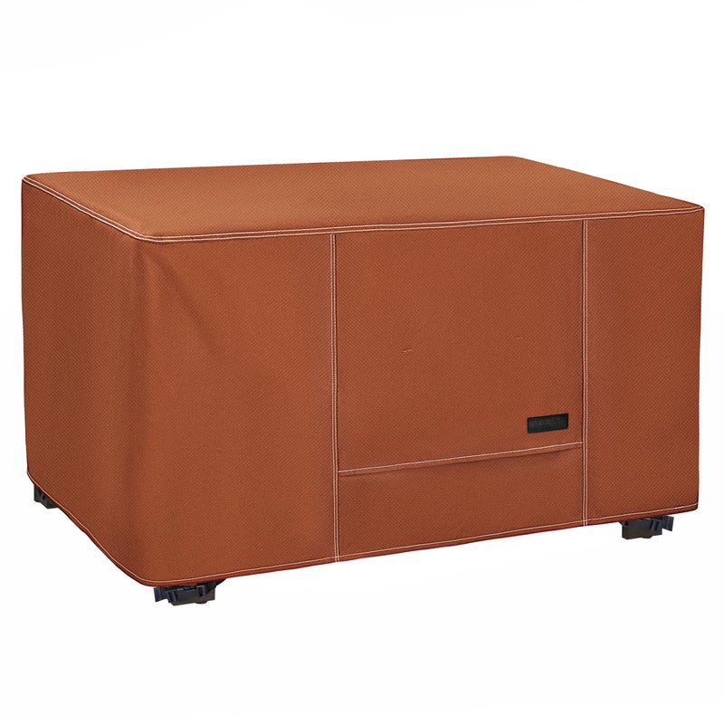 NettyPro Fire Pit Cover Rectangular Waterproof Outdoor Firepit Cover for Gas Propane Fire Pit Table Rectangle, 54 x 28 x 24 inch, Brown - Image 1
