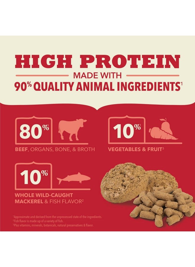 (أسنى) وجبة طعام الكلاب المجففة بالتجميد من أكانا، خالية من الحبوب، غنية بالبروتين، وصفة لحم البقر المربى في المزارع، 14 أونصة - Image 5