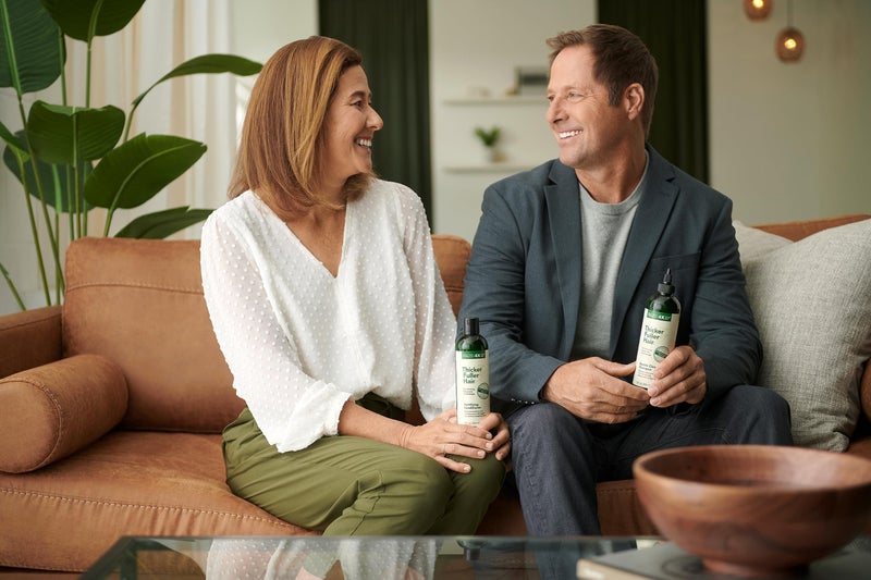 Thicker Fuller Hair Gentle Cleansing Shampoo - Hair Thickening, Clarifying Shampoo - Lightweight, Natural Formula with Rosemary and Coffee Oil - 12 oz - Image 5