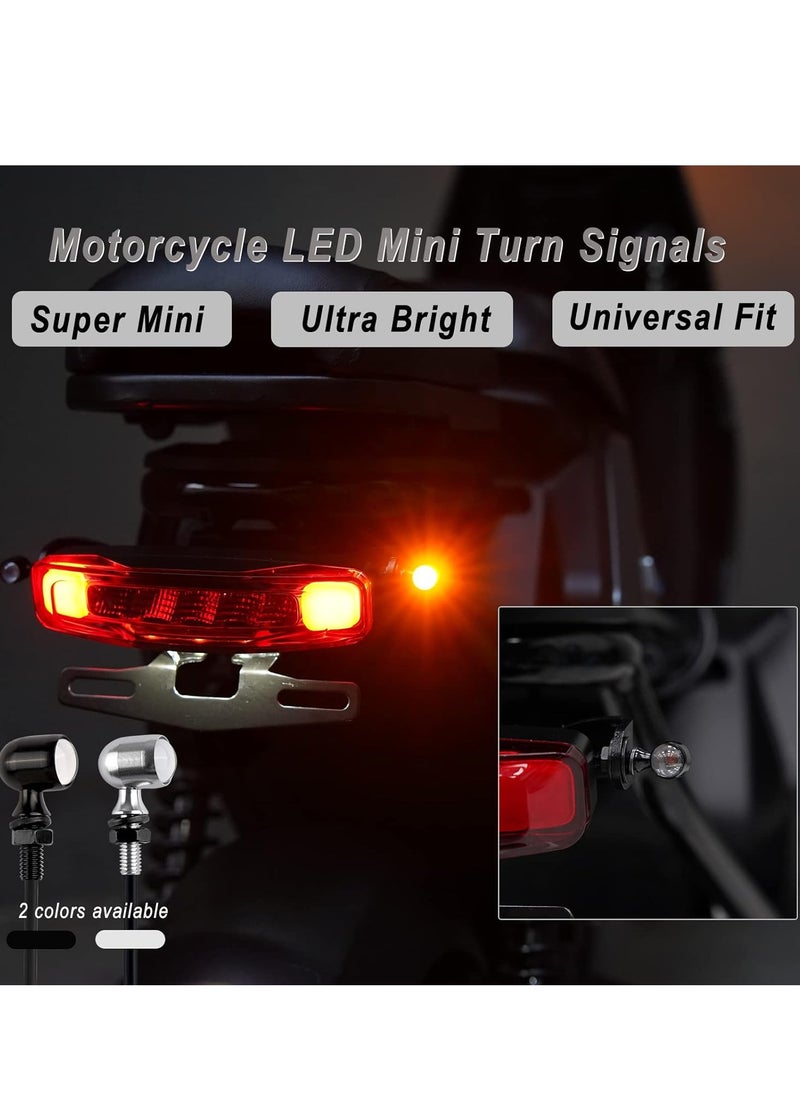 Bukela Mini LED motorcycle turn signals lights 12V Amber indicator lights 5mm Screw Compatible with Harley Honda Kawasaki Suzuki Triumph Yamaha  - Image 5