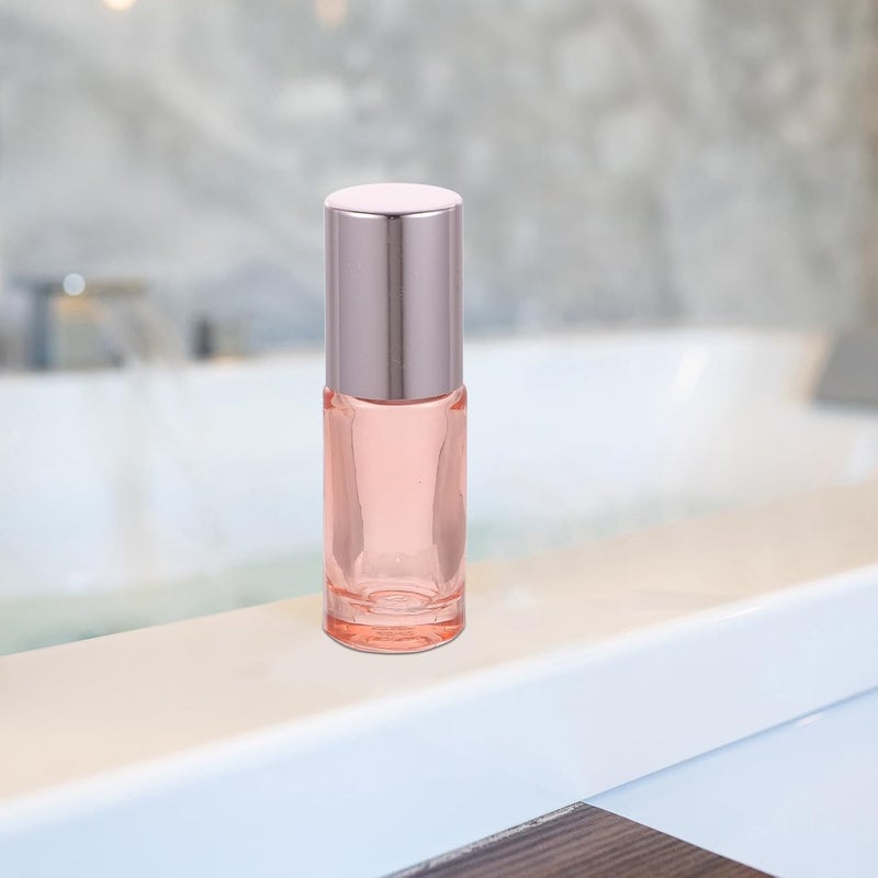 DOITOOL 6pcs 5ml Rose Gold Essential Oil Roller Bottles Glass Cosmetic Refillable Perfume Bottles with Stainless Steel Roller and Caps for Travel and Aromatherapy - Image 5