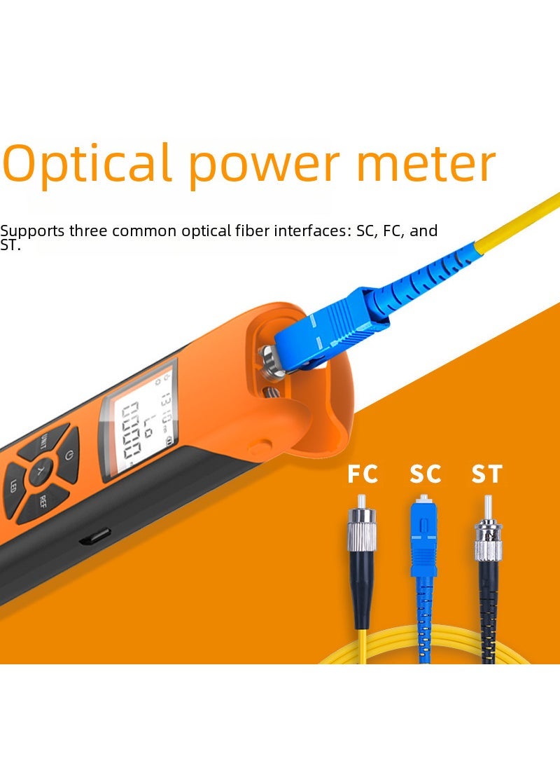 Generic G10 optical power meter optical fiber optical attenuation tester mini high precision optical power meter rechargeable radio and television Universal 