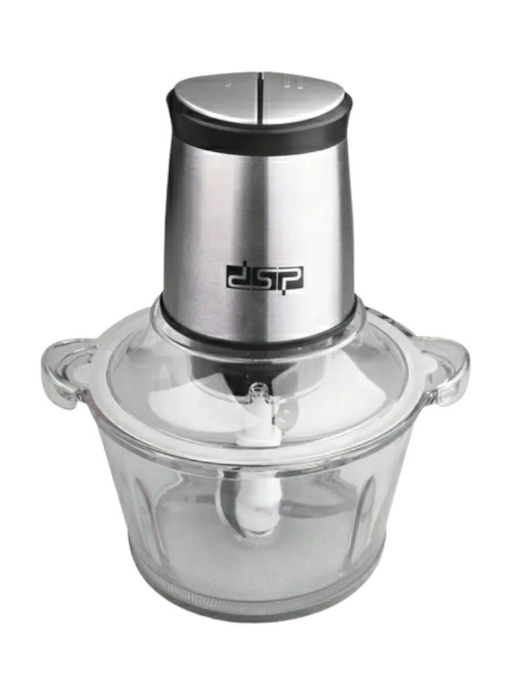 DSB DSP Meat and Vegetable Chopper and Mincer 300W Capacity 0.3L Pure Copper Motor 5430 Rotation Speed: 26000-28000 RPM Made of Glass and Stainless Steel420 Stainless Steel Blades 2 Gears and 2 Speeds Grind a variety of food materials such as meat, nuts and cut vegetables Easy to clean and can be placed in the dishwasher KM4100 - Image 1