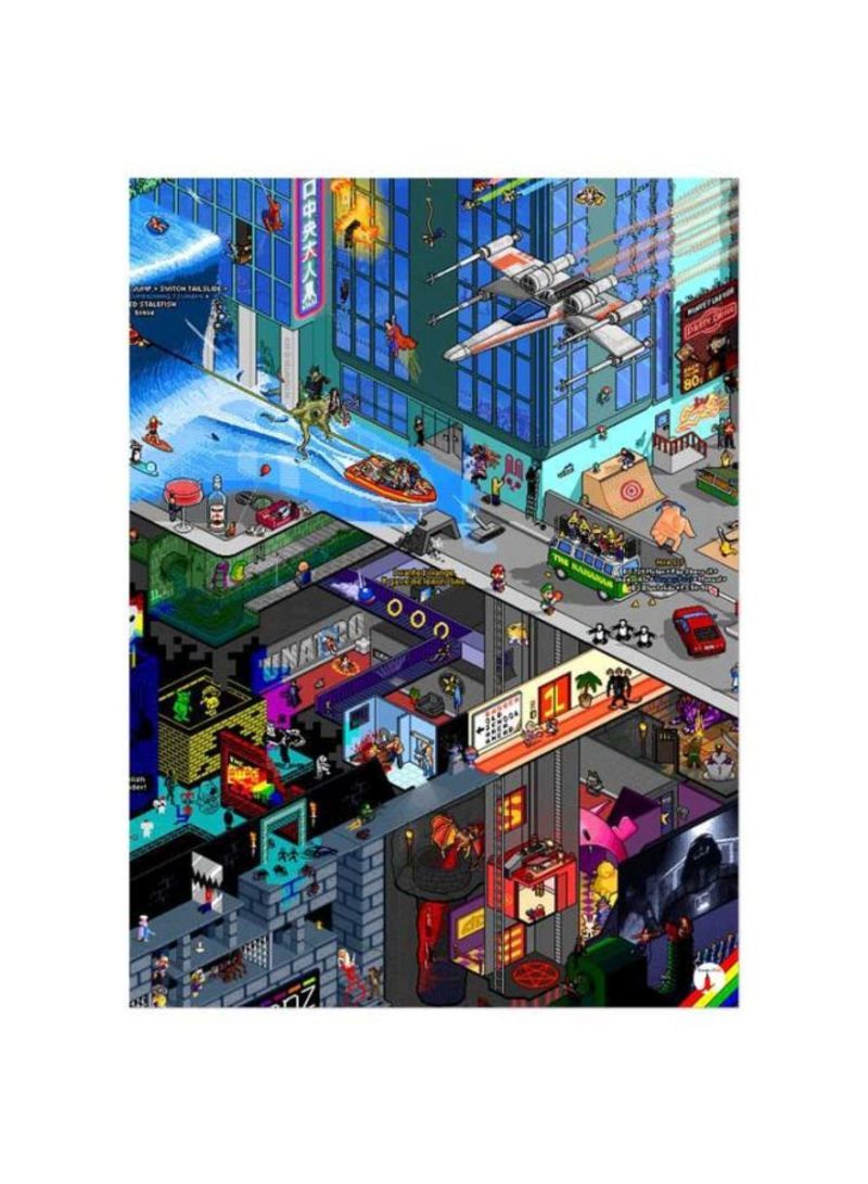City Printed Mousepad Multicolour